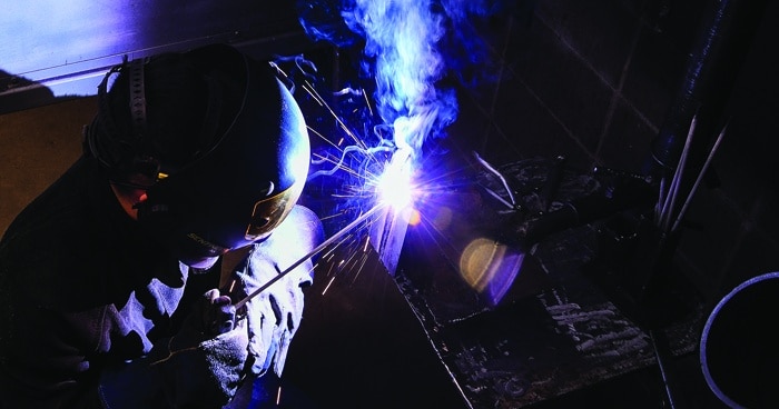 person-welding