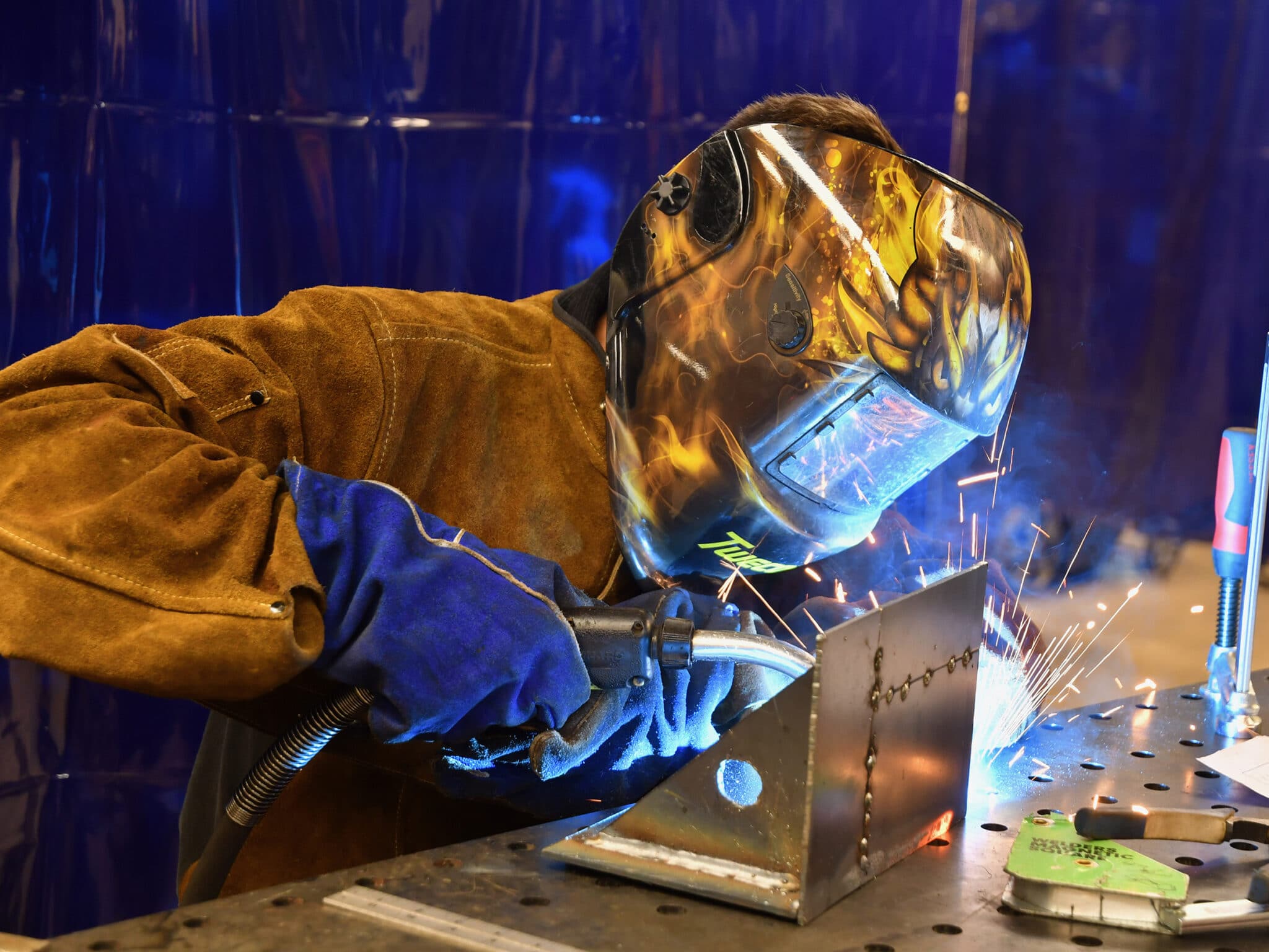 Welding Student