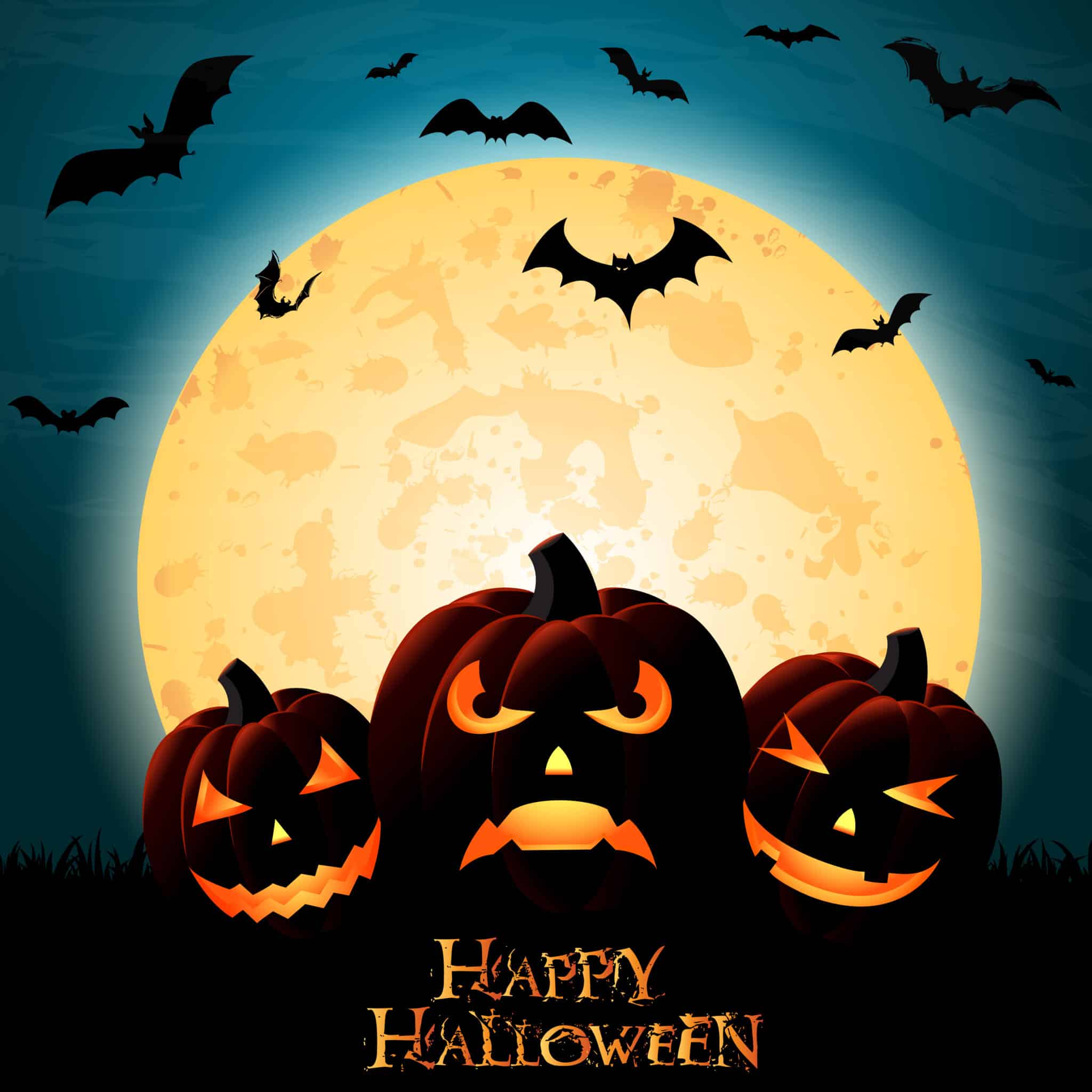 scary-moon-halloween-pumpkins